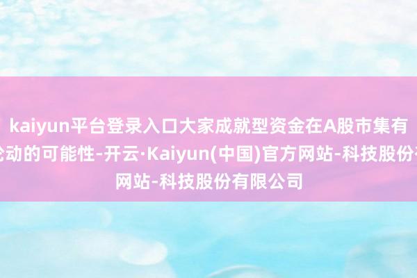 kaiyun平台登录入口大家成就型资金在A股市集有回流和轮动的可能性-开云·Kaiyun(中国)官方网站-科技股份有限公司